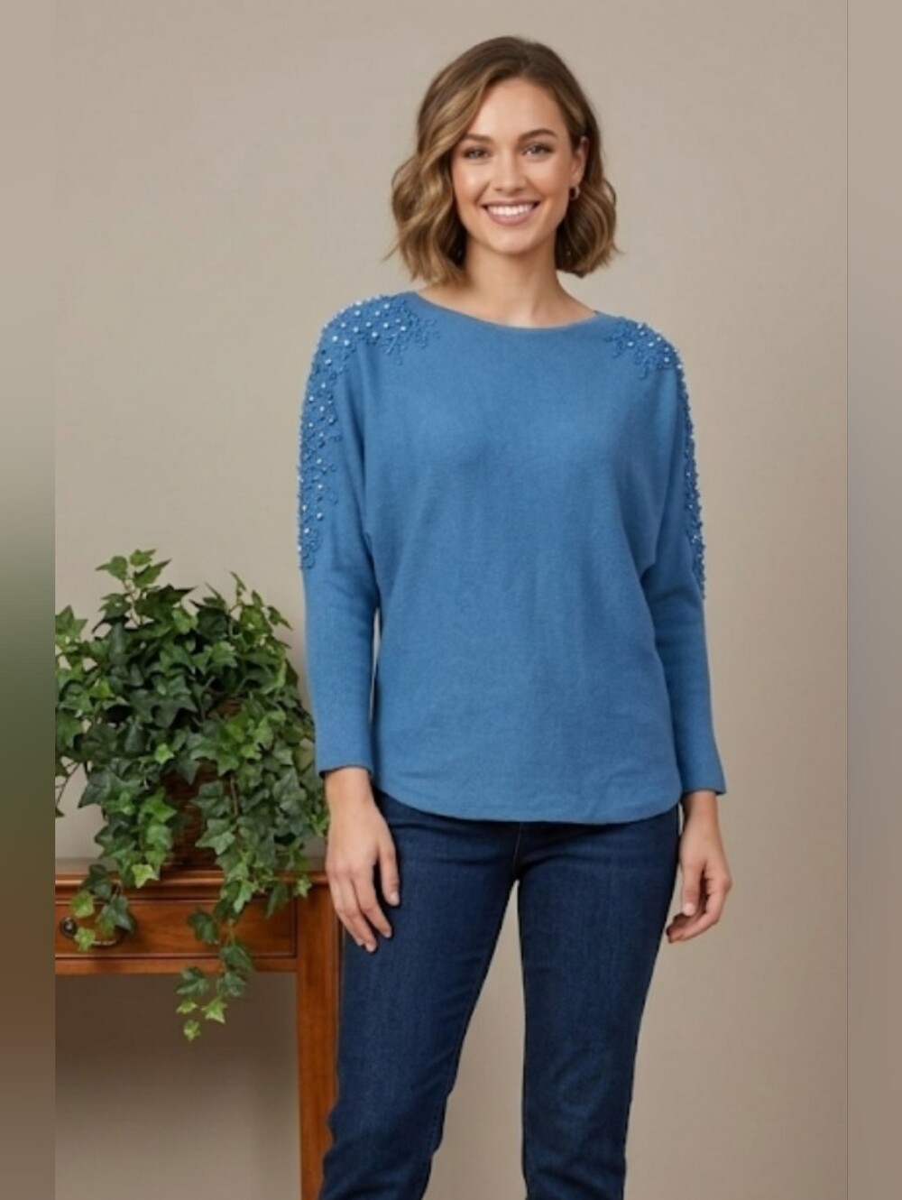 Ember Sweater Sz L Teal